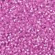 シリンダーシードビーズ  セイロン  丸い穴  均一サイズ  濃いピンク  2x1.5mm  穴：0.8mm  約40000個/袋  約450 G /袋 SEED-H001-E03-4