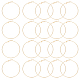 Beebeecraft 20 шт. латунные серьги-кольца с фурнитурой FIND-BBC0003-25-1