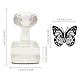 CRASPIRE Acrylic Soap Stamp Butterfly Soap Stamp Handmade with Handle 1.57