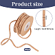 コルクウッドテープ  衣料品用木目リボンコルクロープ  ラウンド  淡い茶色  1/8インチ（3mm）  約6.56ヤード（6m）/ロール OCOR-WH0083-01A-2