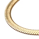 Вакуумное покрытие 304 ожерелья из змеиных цепей из нержавеющей стали NJEW-O058-31G-2