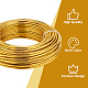 BENECREAT 9 Gauge(3mm) Gold Aluminum Wire 82 Feet(25m) Bendable Metal Sculpting Wire Jewelry Craft Wire for Bonsai Trees AW-BC0007-3.0mm-14-5