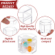 Caja de dulces de plástico con forma hexagonal CON-WH0092-43-4
