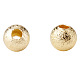 PandaHall Elite 約100個の丸い真鍮スターダストビーズ  ゴールドカラー  4mm  穴：1mm KK-PH0004-05G-2