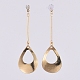 Brass Dangle Stud Earrings EJEW-JE03967-03-4