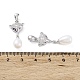Rhodium Plated 925 Sterling Silver Micro Pave Cubic Zirconia Pendants STER-NH0001-13P-3