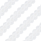 FINGERINSPIRE 5 Yards/4.57m Vintage White Pearl Lace DIY-FG0003-31-1