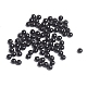 不透明なアクリルビーズ  ラウンド  ブラック  サイズ：直径約4mm  穴：1mm  約14000個/500g PL681-4-3