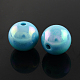 Colore ab placcato perline gumball acrilici per la collana bubblegum PACR-R204-26mm-08-1