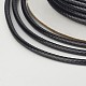 環境に優しい韓国のワックスポリエステルコード  ジュエリー作りのためのマクラメ職人ストリング  ブラック  0.5mm  約174.97ヤード/ロール（160メートル/ロール） YC-P002-0.5mm-1106-4