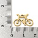 201ステンレス鋼ペンダント  レーザー切断  ゴールドカラー  自転車  11x17x1mm  穴：1.2mm  5個/袋 STAS-H188-03G-G-3