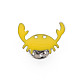 Adorable broche en émail de crabe JEWB-S012-004P-NF-2