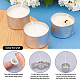PandaHall 50pcs Aluminum Tea Light Candle Light Cup Container Candle Holding with 50pcs Candle Wicks for DIY Tea Light Candle Making Party Wedding Decoration DIY-PH0027-90-4