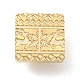 Cabeza de sello de latón con sello de cera con tema navideño TOOL-R125-04B-2