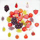 Nbeads 21pcs 11 estilos colgantes de frutas de imitación de resina RESI-NB0001-98-4