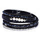 PU Leather Multi-strand Bracelets BJEW-F352-06P-01-1