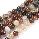 Chapelets de perles en agate à rayures naturelles/agates à bandes G-G582-6mm-41-1