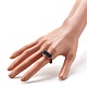Gemischter Steinperlen-Fingerring für Mädchenfrauen RJEW-JR00383-4