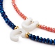 (продажа фабрики для вечеринок) наборы ожерелий с подвесками из натуральных ракушек NJEW-JN03303-05-2