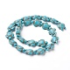 Chapelets de perles en turquoise synthétique X-TURQ-L029-04-2