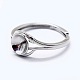 Adjustable Sterling Silver Ring Components STER-I016-029P-2
