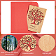 CRASPIRE Tree of Life Greeting Card Happy Anniversary Wooden Anniversary Card Birthday Card with Envelope DIY-CP0006-75P-5