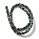 Brins de perles turquoises africaines naturelles (jaspe) G-D081-A05-2