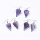 Natural & Synthetic Mixed Stone Dangle Earrings EJEW-E219-P-2