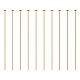 BENECREAT 100PCS 18K Real Gold Plated Flat Head Pins KK-BC0004-01-0.7x45-1