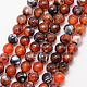 Natural Fire Crackle Agate Bead Strands X-G-K166-07F-8mm-12-1