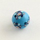 Handmade Flower Pattern Polymer Clay Beads CLAY-Q174-02-2