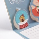 Tarjetas de felicitación navideñas emergentes y juego de sobres DIY-G028-D04-4