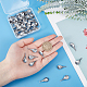 DICOSMETIC 200Pcs Stainless Steel Charms Puffed Moon Charm Pendants 1.5mm Earring Necklace Pendant Accessories for DIY Personalized Jewelry and Crafts Making Findings STAS-DC0002-62-2
