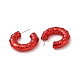 Boucles d'oreilles en acrylique avec anneau en bambou EJEW-P251-09-3