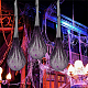 ハロウィーンのクモの巣生地  ハロウィンパーティーの飾り付けに  パープル  1500x0.1mm DIY-WH0410-19A-5