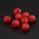 Round Handmade Frosted Lampwork Beads LAMP-J-004Y-5-1