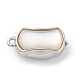 Прямоугольные латунные застежки-коробочки KK-P291-48P-02-1
