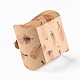 折りたたみクリエイティブクラフト紙箱  ウェディング記念品ボックス  賛成ボックス  紙ギフトボックス  ペルー  羽の模様  7.2x7x8.3cm CON-B002-08E-02-5