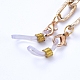 Clip de papel de aluminio cadenas gafas cordón para el cuello X-AJEW-EH00027-01-2