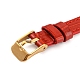 Bracelets de montre texturés en cuir AJEW-K232-01G-07-5