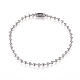 304 Stainless Steel Ball Chain Bracelets X-STAS-D233-01P-1