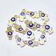 Light Gold Plated Alloy Charms ENAM-S117-28B-1