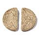 Handmade Reed Cane/Rattan Woven Beads WOVE-S119-20A-3