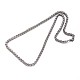 Great 304 Stainless Steel Wheat Chain Necklaces NJEW-O058-04-2