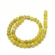 Péridot naturel chapelets de perles rondes G-P075-52-8mm-2