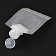 ペットのプラスチック製トラベルバッグ  マットスタイルの空の詰め替え可能なバッグ  キャップ付きの長方形  化粧品用  透明  13.4cm  容量：50ml（1.69液量オンス） X1-ABAG-I006-02B-2