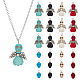 Olycraft 80pcs 8 styles pendentifs turquoises synthétiques teints halloween FIND-OC0002-59-1