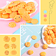 SUNNYCLUE 48PCS 6 Styles Artificial Cookies Simulation Dessert Fake Mini Food Biscuits Realistic Pastries Resin 3D Cute Kawaii Model for Jewelry Making Scrapbooking Embellishments Home Kitchen Decor RESI-SC0002-89-5