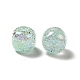 Placage uv perles acryliques craquelées irisées arc-en-ciel PACR-M002-04A-2