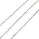 DIY チェーン ブレスレット ネックレス メイキング キット  真鍮のハートリンクチェーンとオープン丸カンを含む  亜鉛合金カニカン  プラチナ  チェーン：3m /セット DIY-YW0007-05P-2